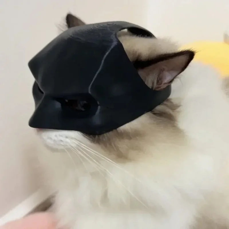 Cat Avenger Mask Bat Halloween 3D Printed Cosplay Hat Cat  Funny Toys Photos Props Pet Accessories