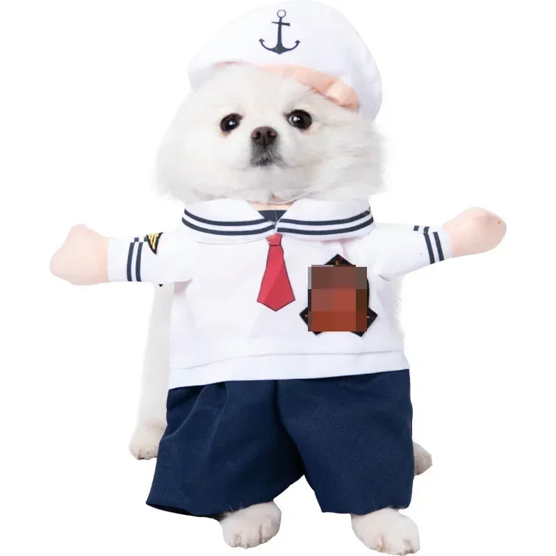 Funny Halloween Dog Costume For Small Medium Dogs Cats Adjustable Puppy Cosplay Party French Bulldog Chihuahua Pet Clothing
