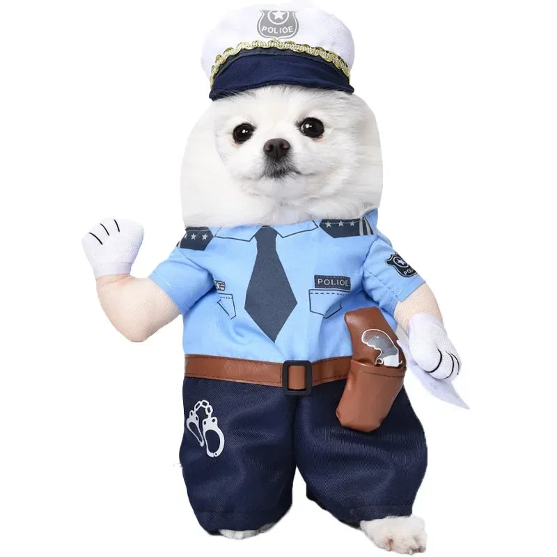 Funny Halloween Dog Costume For Small Medium Dogs Cats Adjustable Puppy Cosplay Party French Bulldog Chihuahua Pet Clothing
